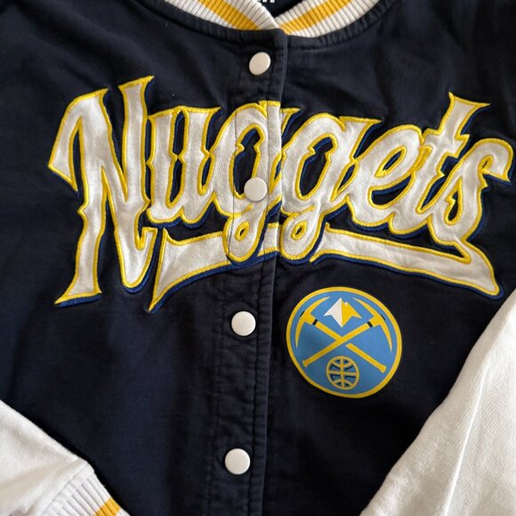5th and Ocean by New Era Women's Small Denver Nuggets Letterman Jacket - Picture 2 of 4